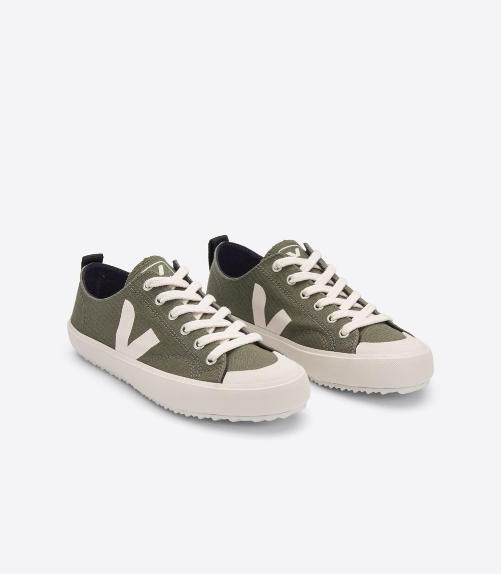 Veja Trainers Mens Olive/White - Nova Canvas - CMXW-17049